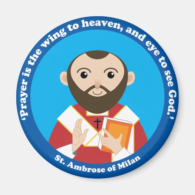 Imán San Ambrosio de Milán (Frente)