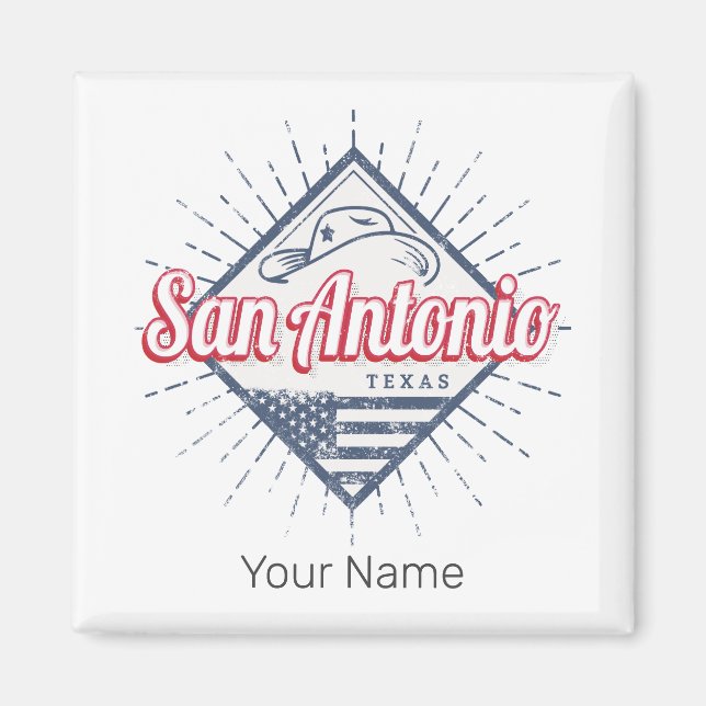 Imán San Antonio City Texas Estados Unidos (Frente)