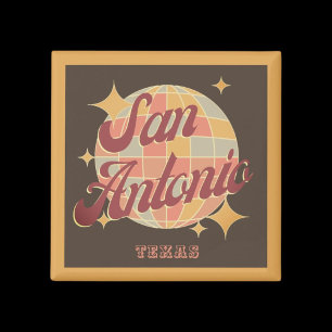 Imán San Antonio City Texas Retro Vintage