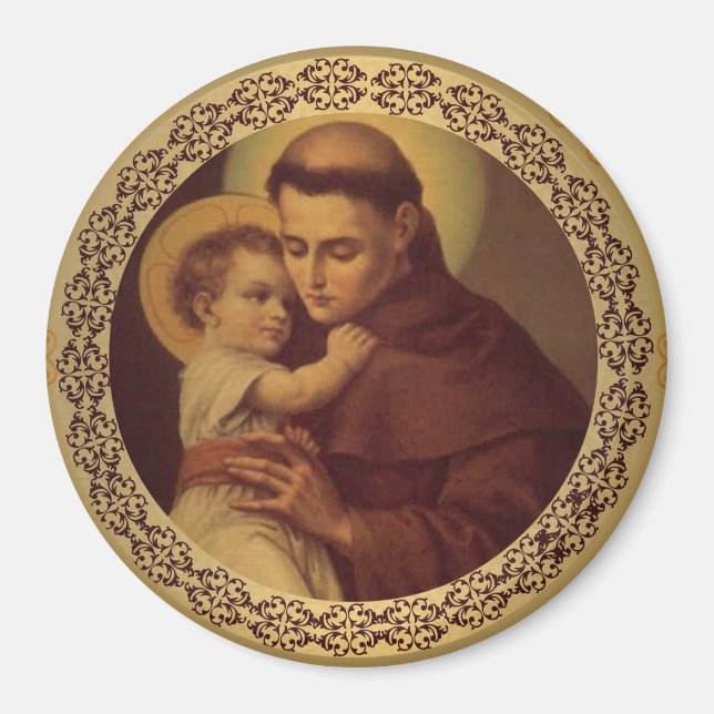 Imán San Antonio de Padua Niño Jesús (Frente)