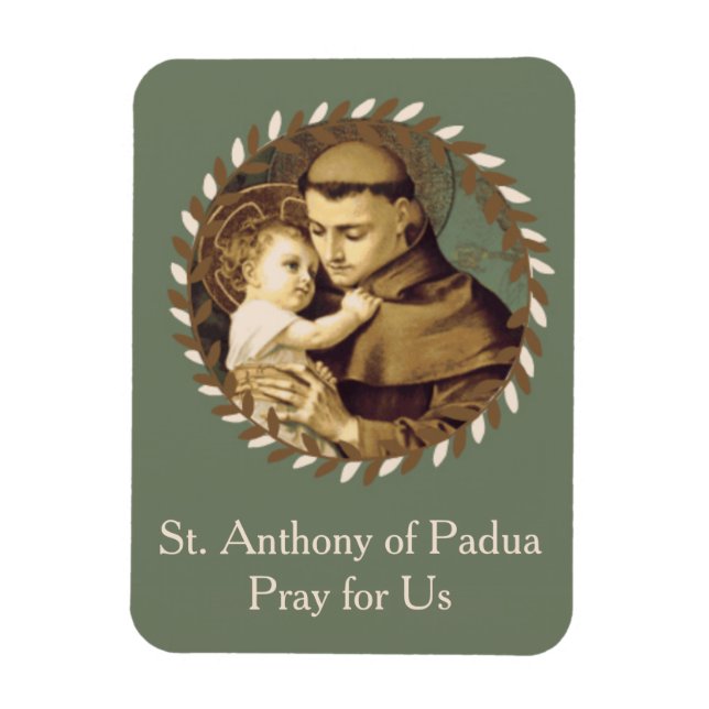 Imán San Antonio de Padua Niño Jesús (Vertical)