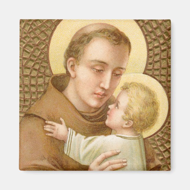 Imán San Antonio de Padua y el Niño Jesús (JM 05) (Frente)