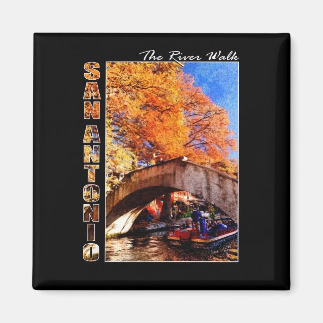 Imán San Antonio, Texas: Puente del Camino del Río (Frente)