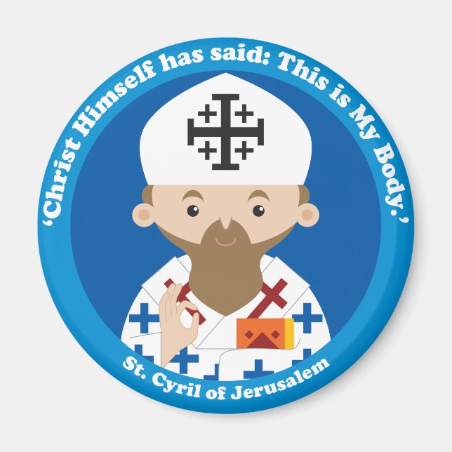 Imán San Cirilo de Jerusalén (Frente)