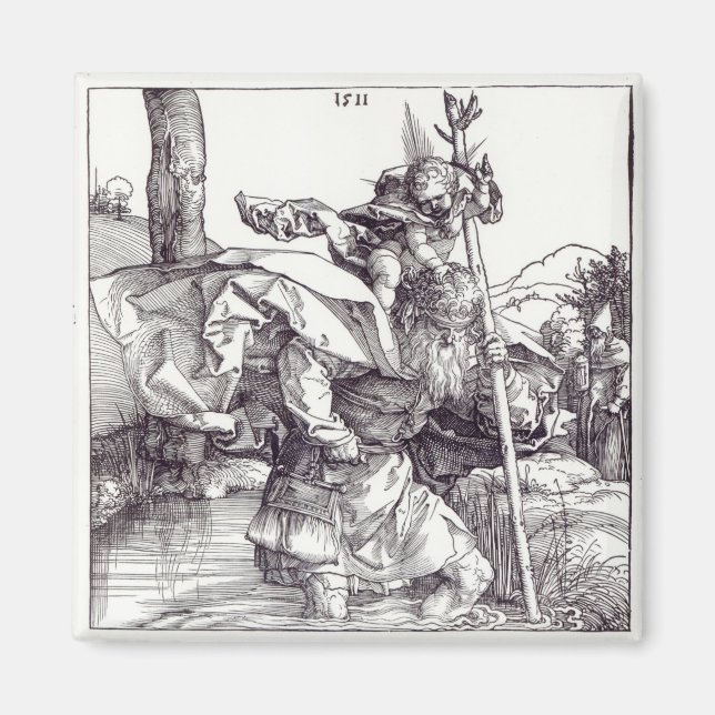 Imán San Cristóbal llevando al Cristo Infantil, 1511 (Frente)