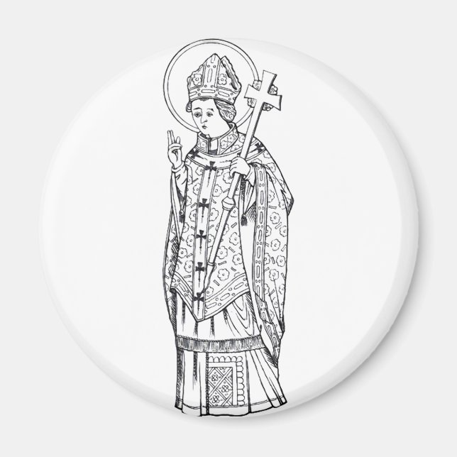 Imán San Deiniol Abad y Obispo (Frente)