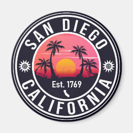 Imán San Diego California Sunset Vacation Souvenirs 60