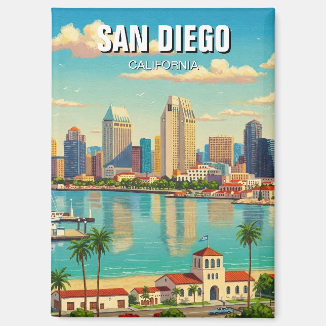 Imán San Diego California Travel (Anverso)