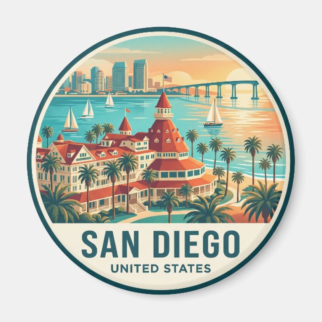 Imán San Diego Coronado California (Frente)