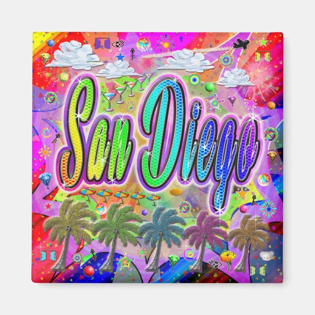 Imán San Diego Vista Express Magnet (Frente)