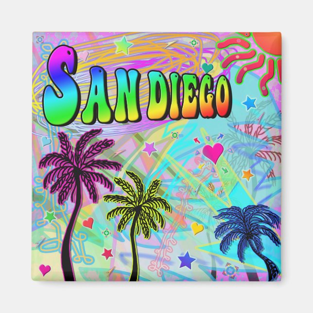 Imán San Diego Vivid Romance Magnet (Frente)