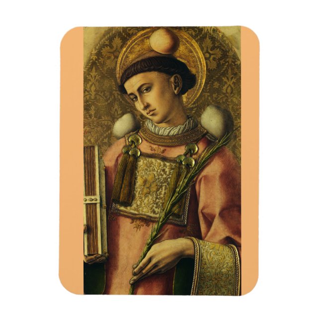 Imán San Esteban el Protomártir Iconografía de Arte Fin (Vertical)