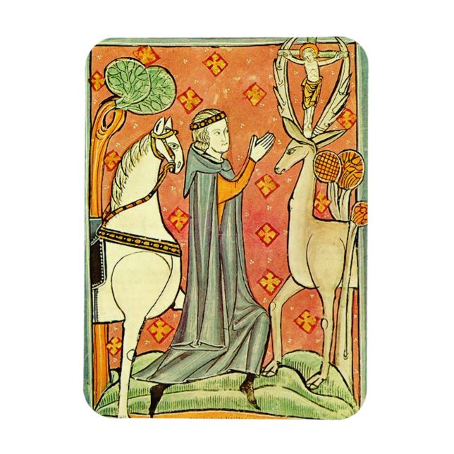 Imán San Eustaquio Apóstol de las Ardenas (Vertical)