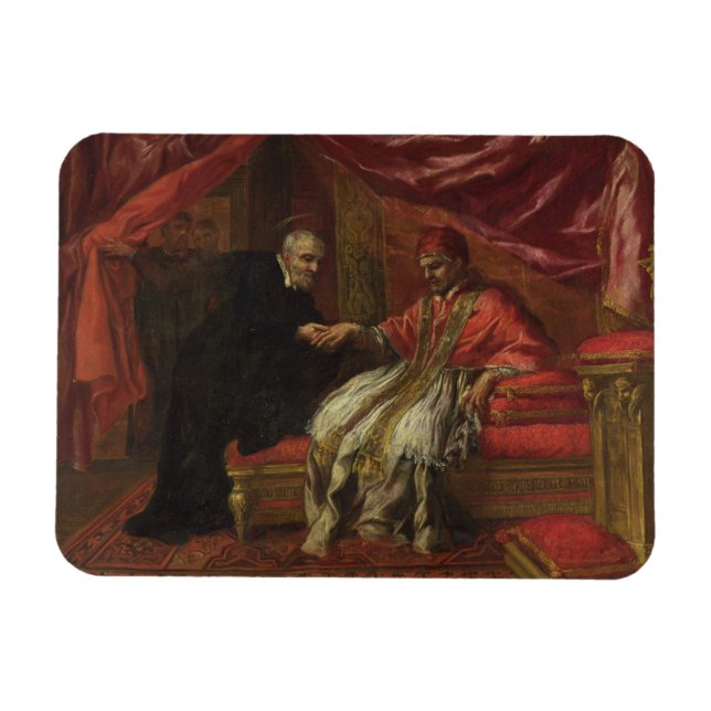 Imán San Filippo Neri Curando al Papa Clemente VIII (Horizontal)