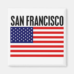 Imán San Francisco, barras y estrellas