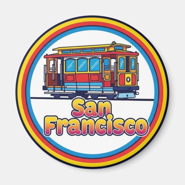Imán San Francisco Cable Car California  (Frente)