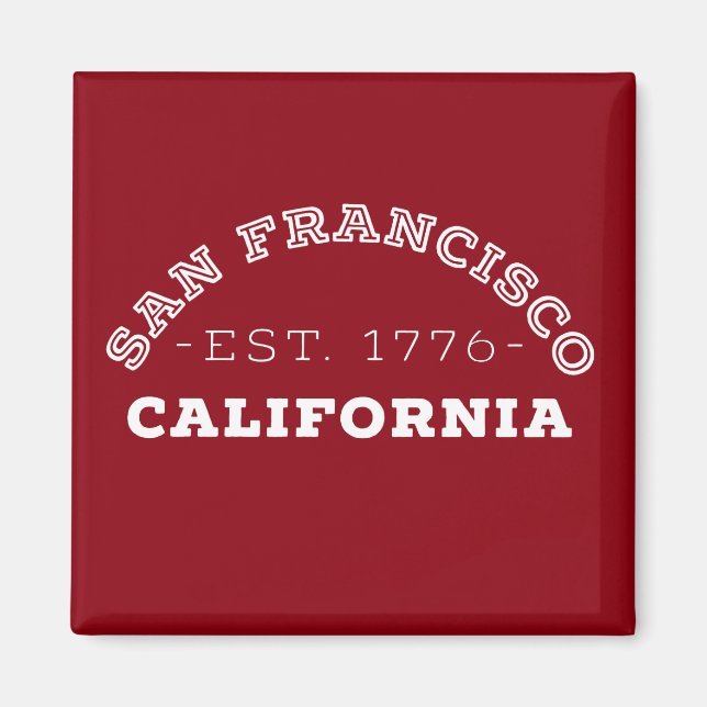 Imán San Francisco California (Frente)