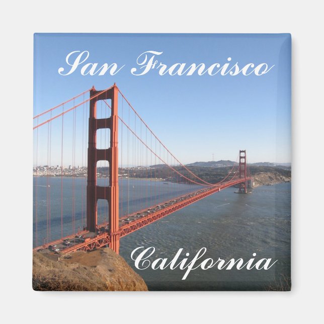 Imán San Francisco California Fridge Magnet (Frente)