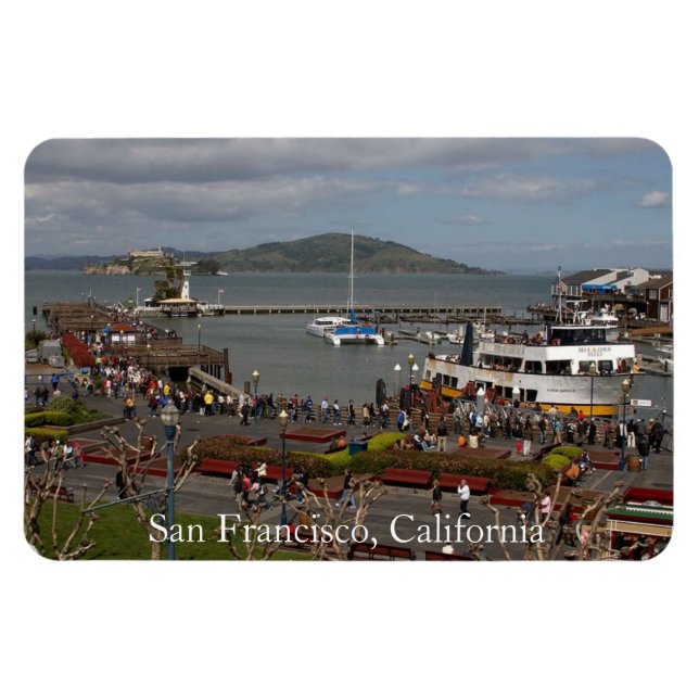 Imán San Francisco, California Premium Flexi Magnet (Horizontal)