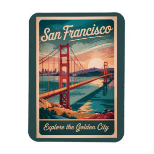 Imán San Francisco California Puente Golden Gate Viajes