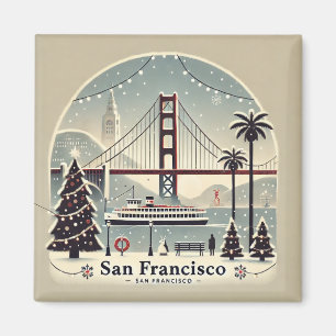 Imán San Francisco Navidad - Puente Golden Gate