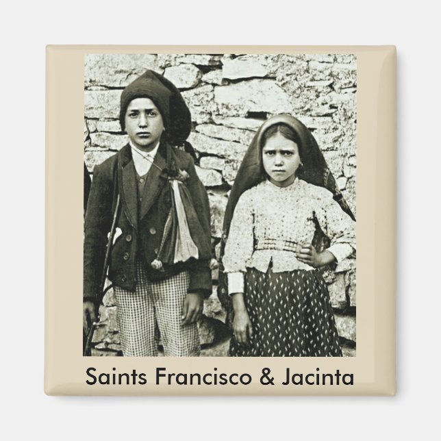 Imán San Francisco y Jacinta de Fátima (Frente)