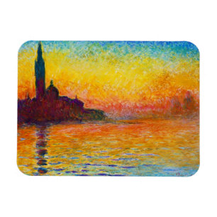 Imán San Giorgio Maggiore al atardecer Claude Monet