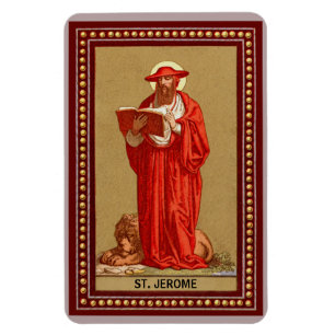 Imán San Jerónimo como Cardenal con León (P 004)