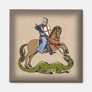 Imán San Jorge del siglo XIII y el dragón