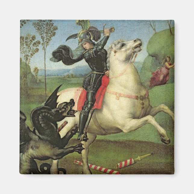 Imán San Jorge luchando con el dragón (Frente)