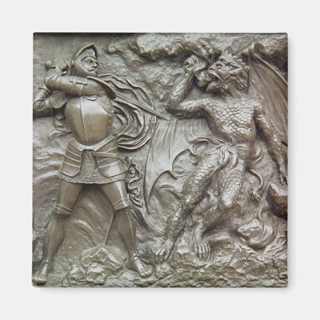 Imán San Jorge luchando contra el dragón (Frente)