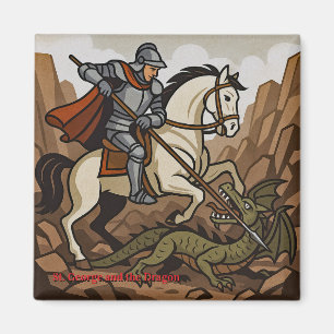 Imán San Jorge mata al Dragón - Doudou, Mons