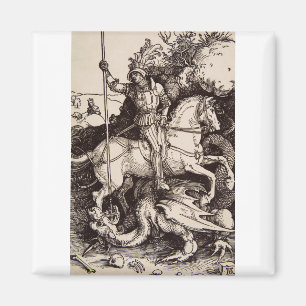 Imán San Jorge y el Dragón por Durer