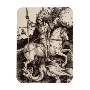 Imán San Jorge y el Dragón por Durer