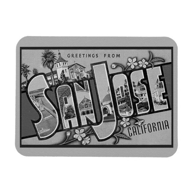 Imán San Jose, California Magnet (Horizontal)