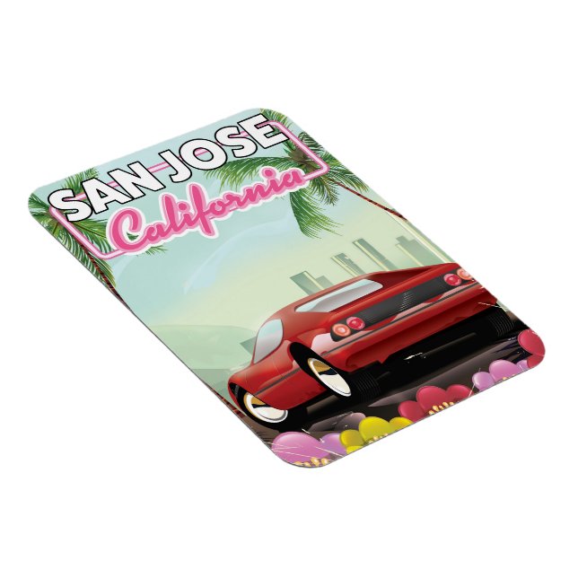 Imán San Jose, California travel poster (Lado Derecho)