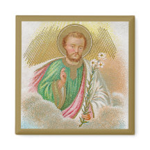 San José de una "tarjeta de peregrinación" (detall