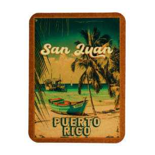 Imán San Juan Puerto Rico Palm Tree Souvenirs 60