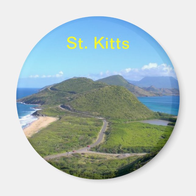 Imán san kitts caribe, San Cristóbal (Frente)