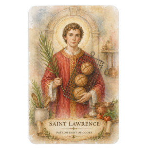 Imán San Lorenzo Patrón de los Cocineros Católicos