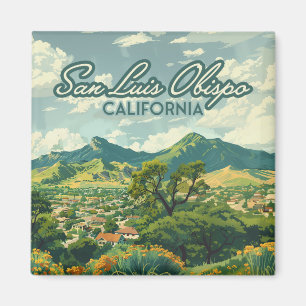 Imán San Luis Obispo SLO California Central Coast Retro