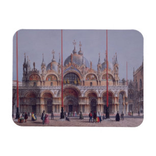 Imán San Marco, Venecia, grabada por Brizeghel (litho)