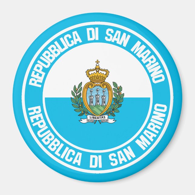 Imán San Marino Round Emblem (Frente)