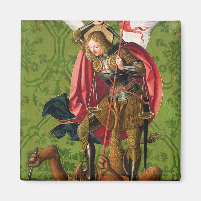 Imán San Michael matando al dragón (Frente)