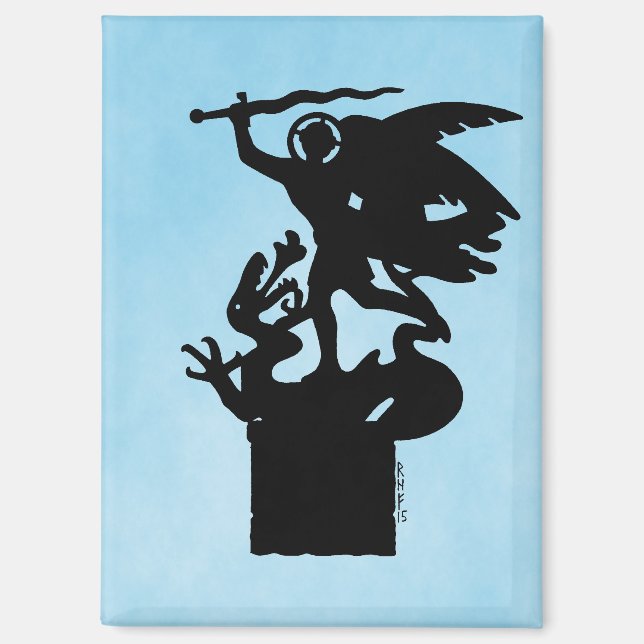 Imán San Miguel y Dragón (Anverso)