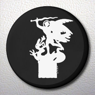 Imán San Miguel y Dragón (en blanco)