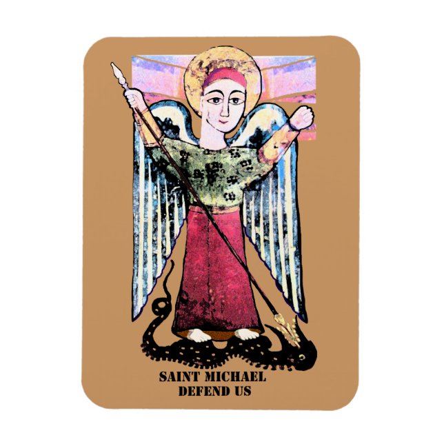 Imán San Miguel y el dragón (Vertical)