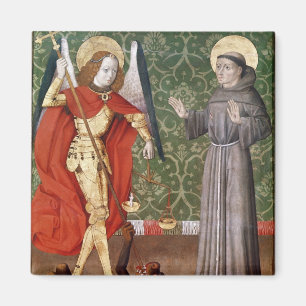 Imán San Miguel y St Francis de Assisi, c.1480