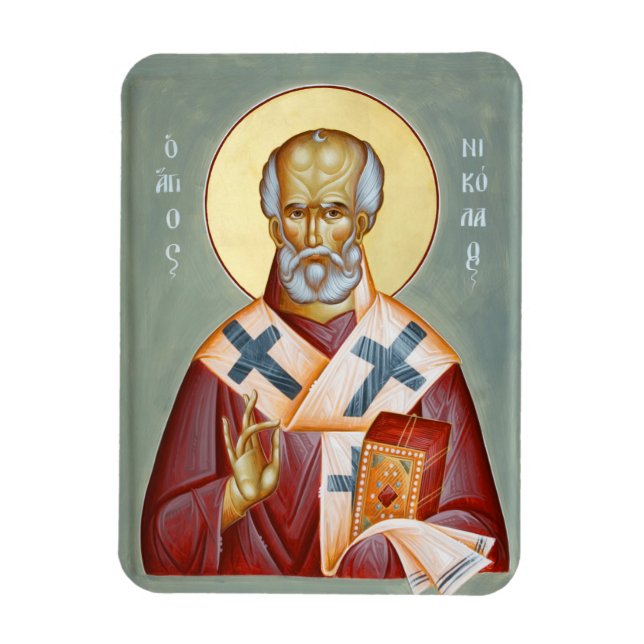 Imán San Nicolás de Myra Icon Magnet (Vertical)
