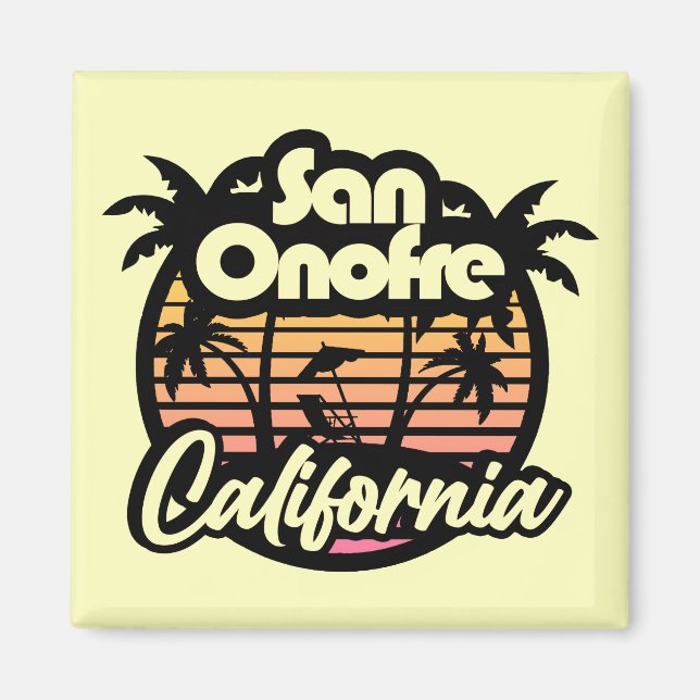 Imán San Onofre Beach, California (Frente)